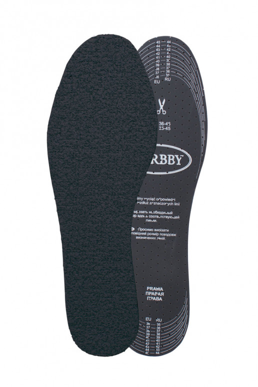 Corbby FROTTE BLACK Einlegesohlen mit Aktivkohle
