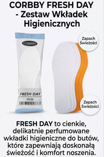 Corbby Fresh Day Einlegesohlen 3 Paar 2