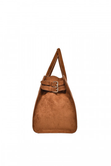 Damen braune Handtasche aus Eco-Suede Big Star SS574008 2