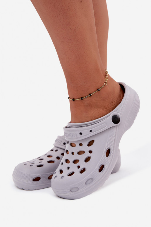 Leichte graue Clogs für Damen Parker