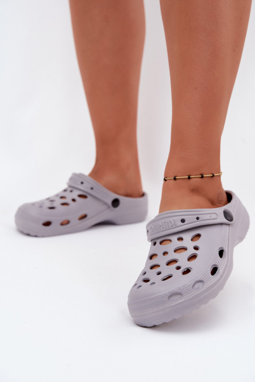 Leichte graue Clogs für Damen Parker