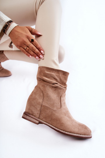 Faux-Suede-Schuhe in Sandfarbe Finney 2