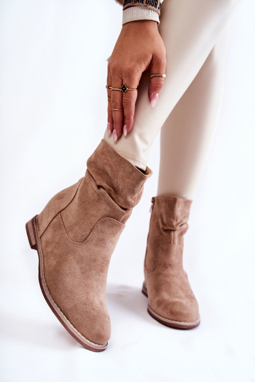 Faux-Suede-Schuhe in Sandfarbe Finney