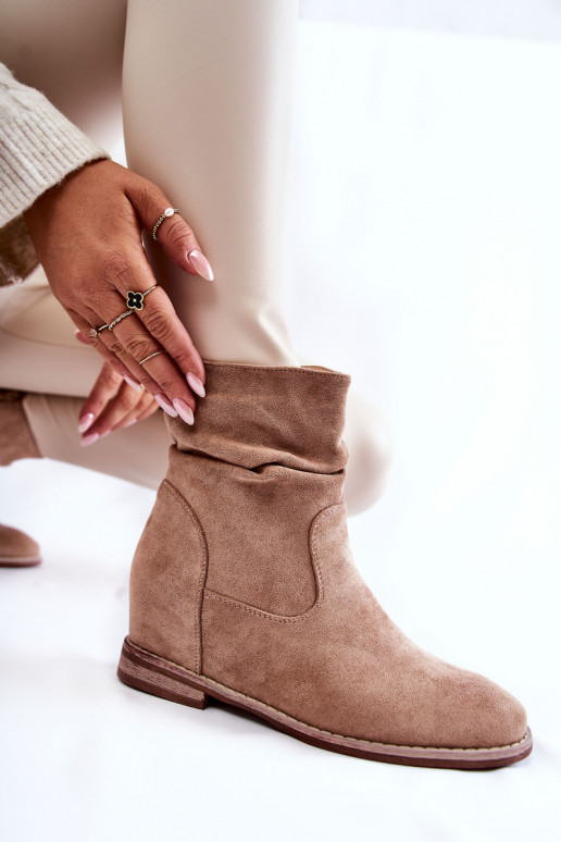 Faux-Suede-Schuhe in Sandfarbe Finney