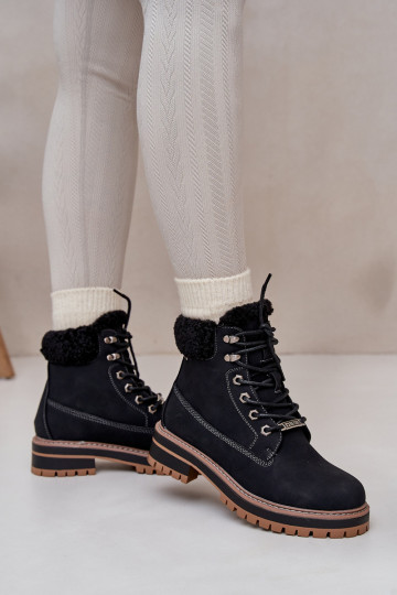 Damen isolierte Stiefel in schwarzer Farbe Big Star OO274A287 2