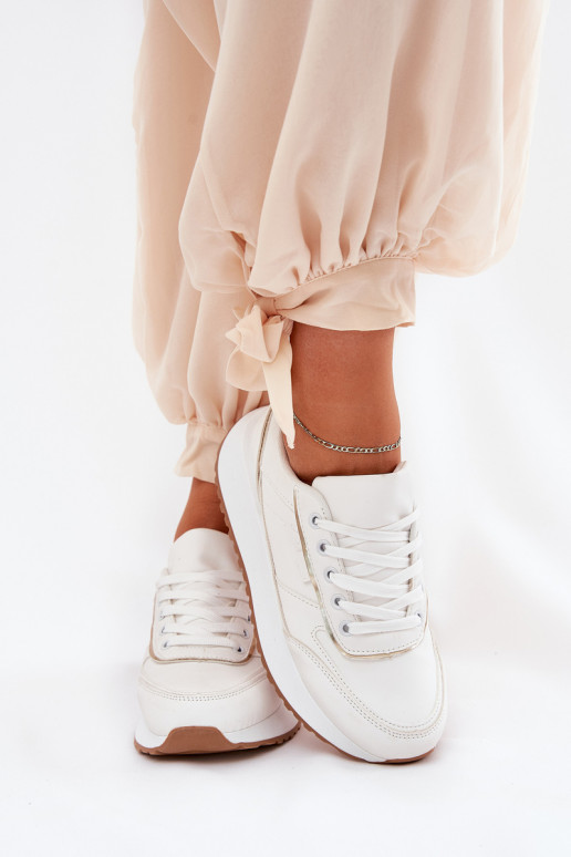 Damen-Sneaker mit Plattform in weiß Nevliese
