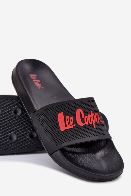 Herrenpantoffeln in Schwarz Lee Cooper LCIN-25-07-3526M