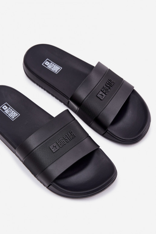 Herrenpantoffeln in Schwarz Big Star RR174A046