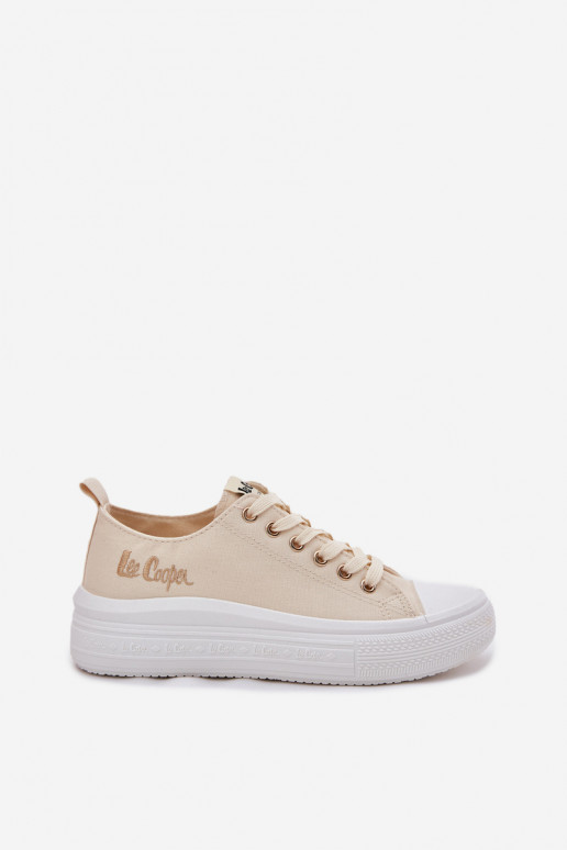 Freizeitschuhe auf der Plattform in Sandfarbe Lee Cooper LCIN-24-44-2464L