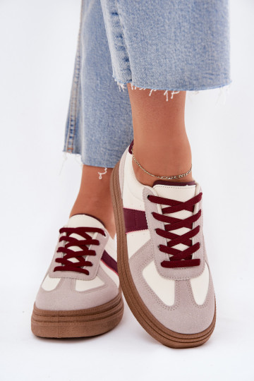 Damen-Sneaker mit Plattform in Bordeaux Dovina 2