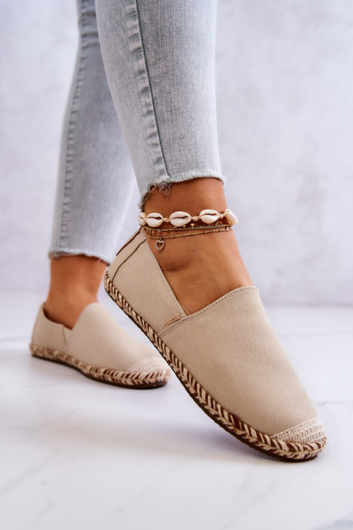 Beige Slipper-Espadrilles Big Star JJ274899