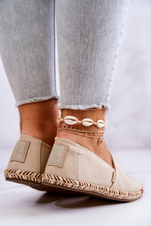Beige Slipper-Espadrilles Big Star JJ274899