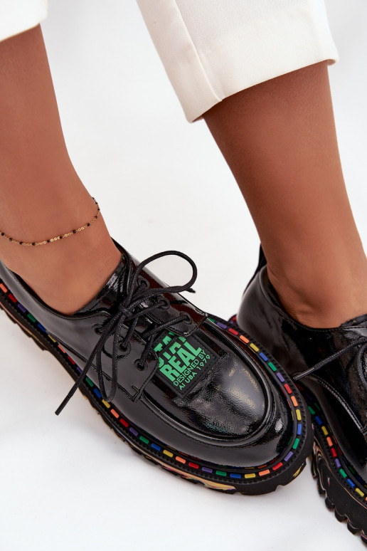 Damen-Schuhe mit Lackeffekt Artiker 57C0172 in Schwarz
