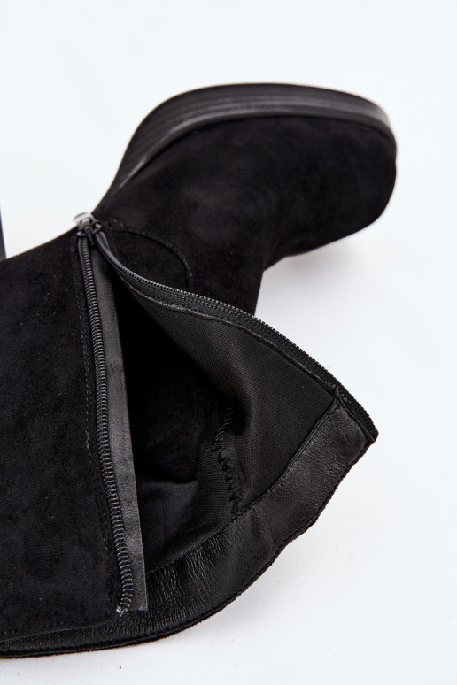 Damen-Stiefeletten in Schwarz Pavinne
