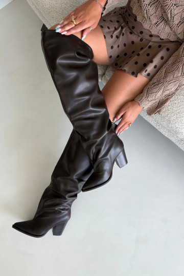 Damenstiefel mit Absätzen Ein überzeugendes Stilvollll aus Öko-Leder CzekoladoZue Anica 2