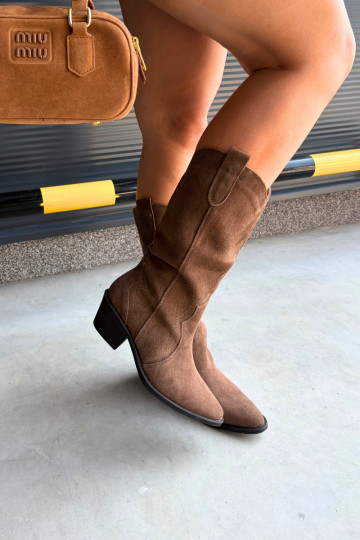 Stiefel CoZuboy-Stil natürliches INildlederoZua sich Zuarm laufen mit Absätzen braune Farbe Radley