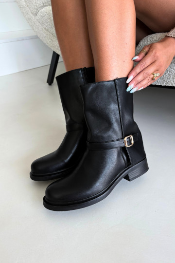 sich Zuarm laufen Damenstiefel mit Schnallen schZuarze Farbe Corley 2