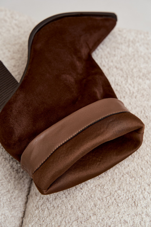 Damen Stiefeletten mit spitzem Zehen in brauner Farbe Hileta