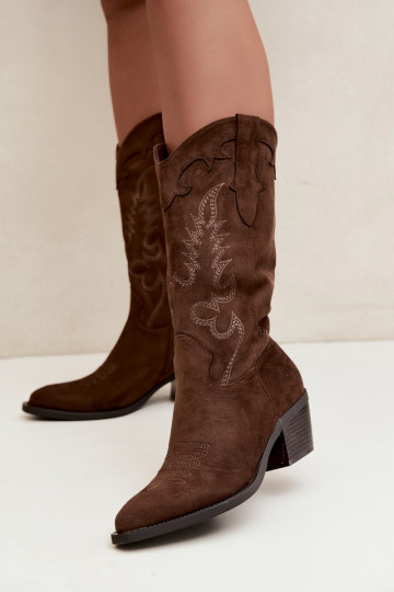 Stiefel CoZuboy-Stil Feminin mit Absätzen CzekoladoZue Betina 2