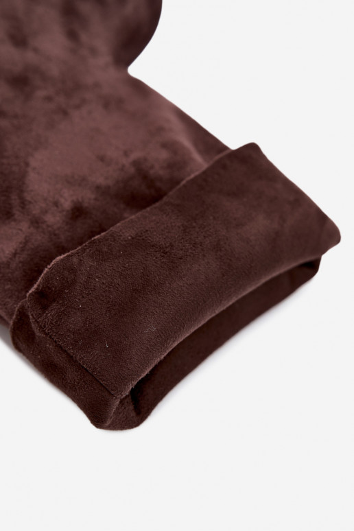 Schokoladenfarbene Stiefeletten mit schmalen Absätzen Slouchy Penrose