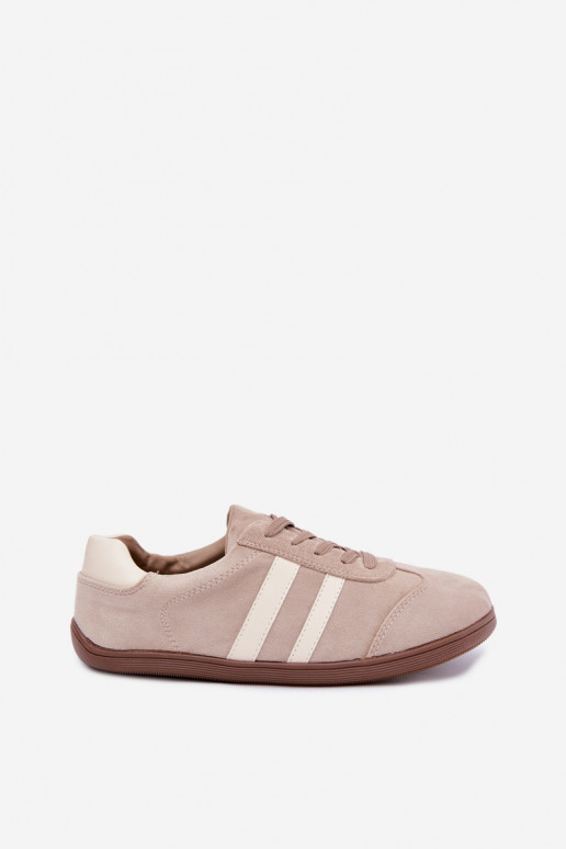 Sandfarbene Damensneaker Barefoot Kessy