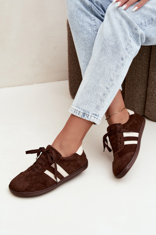 Damen Barefoot Sneaker in Schokoladenfarbe Kessy