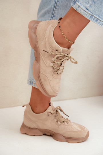 Damen Sneaker in Sandfarbe Shaley 2