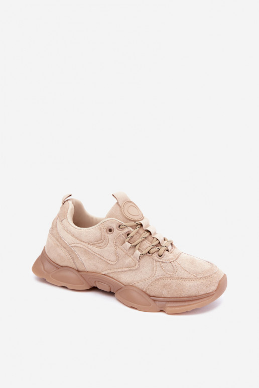 Damen Sneaker in Sandfarbe Shaley