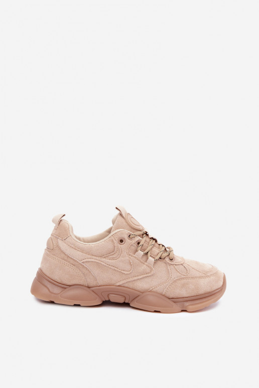 Damen Sneaker in Sandfarbe Shaley