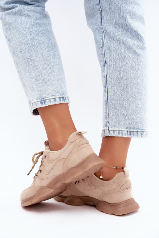 Damen Sneaker in Sandfarbe Shaley