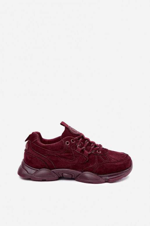 Damen Sneaker in Bordeauxfarbe Shaley