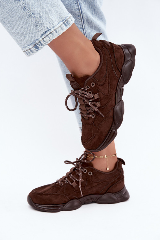 Damen Sneaker in Schokoladenfarbe Shaley