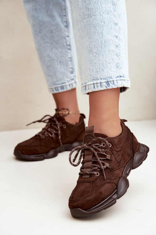Damen Sneaker in Schokoladenfarbe Shaley