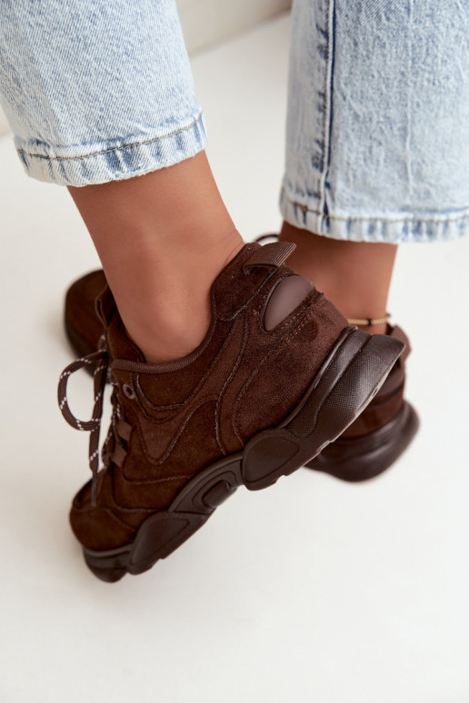 Damen Sneaker in Schokoladenfarbe Shaley