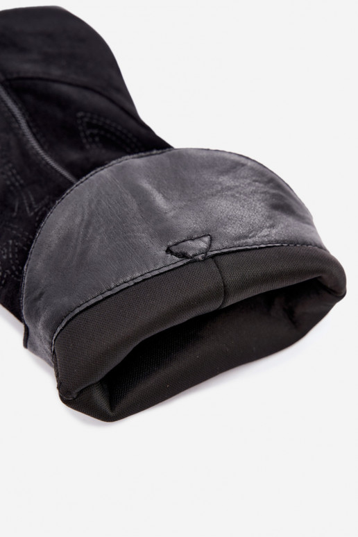 Lange Cowboy-Stiefel mit Absätzen in schwarzer Farbe Hartley