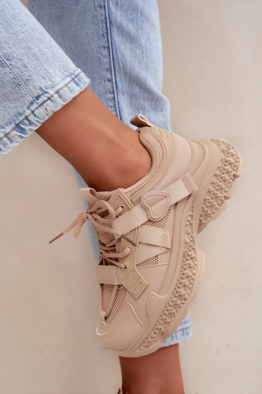 Sneaker mit Streifen in Sandfarbe Ellery
