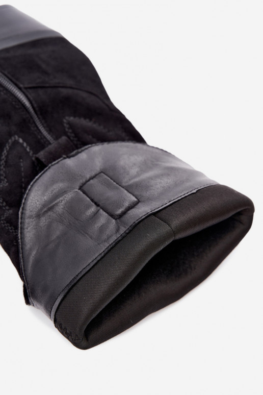 lange Cowboy-Stiefel mit Absatz in schwarzer Farbe INesly