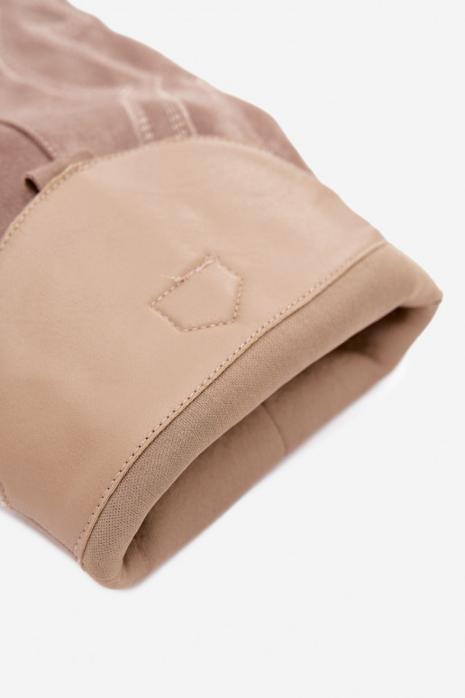Lange Cowboy-Stiefel mit Absätzen und genähtem Schaft in Khaki-Farbe Irella