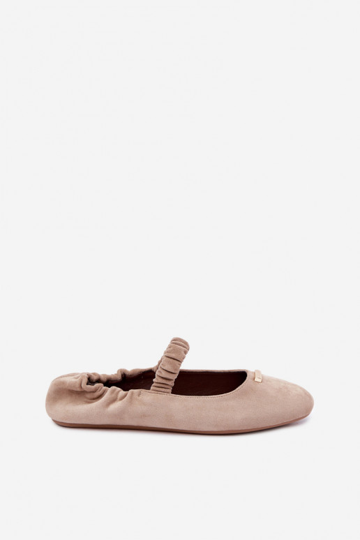 Sandalen mit dekorativen Details in Sandfarbe Brinelle