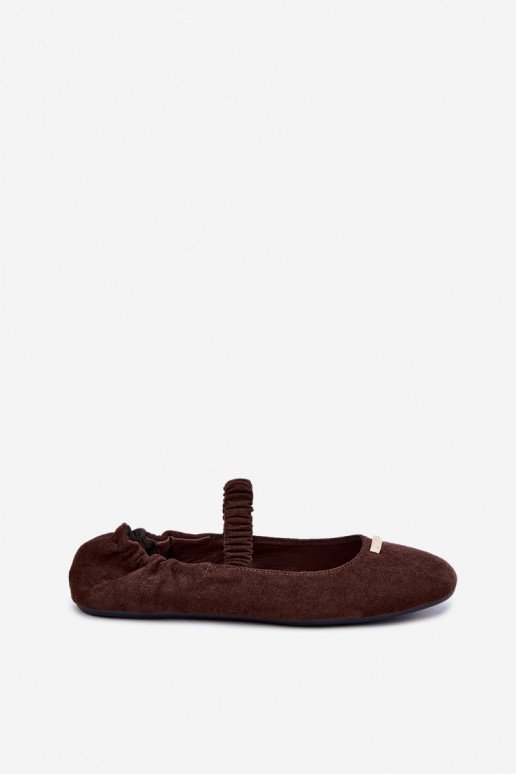 Schokoladenfarbene Sandalen mit dekorativen Details Brinelle