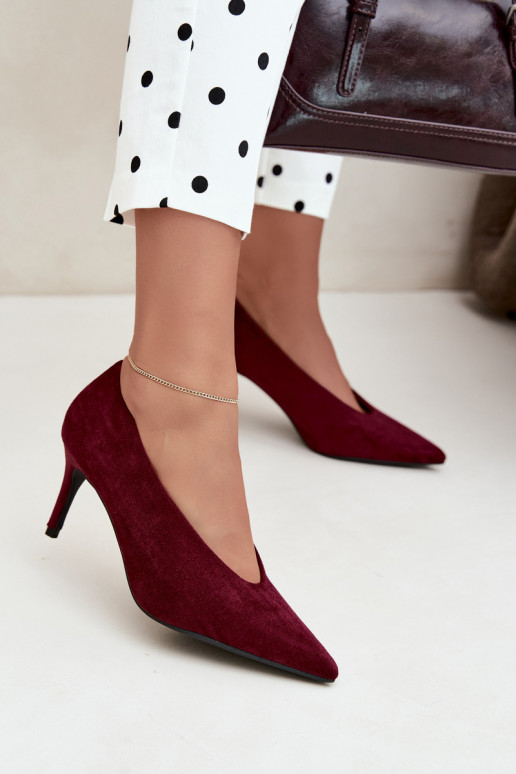 Damen Schuhe aus Wildleder in Bordeaux Brenya