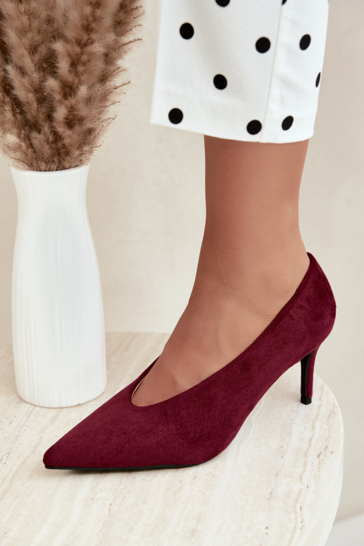Damen Schuhe aus Wildleder in Bordeaux Brenya