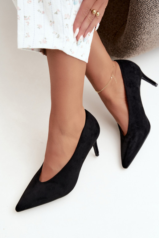 Damen Schuhe aus Wildleder in Schwarz Brenya