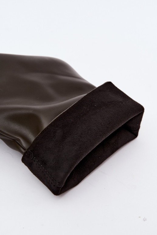 Schlüpfschäfte mit dünnen Absätzen in khakifarbenem Design Jalisa