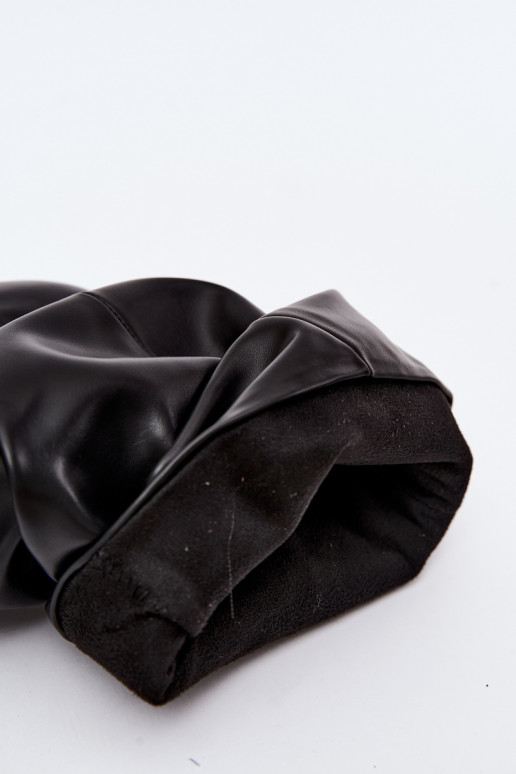 Schlüpfschuh Damen slouchy Stiefeletten mit schmalen Absätzen in schwarzer Farbe Harissa