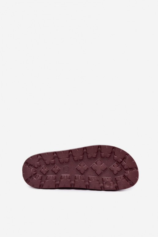 Damen leichte Hausschuhe Big Star UU274075 in brauner Farbe