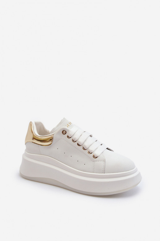 Leder Damen Sneakers GOE NN2N4031 weiß