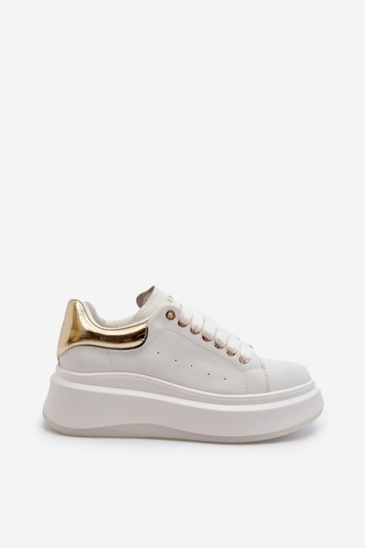 Leder Damen Sneakers GOE NN2N4031 weiß