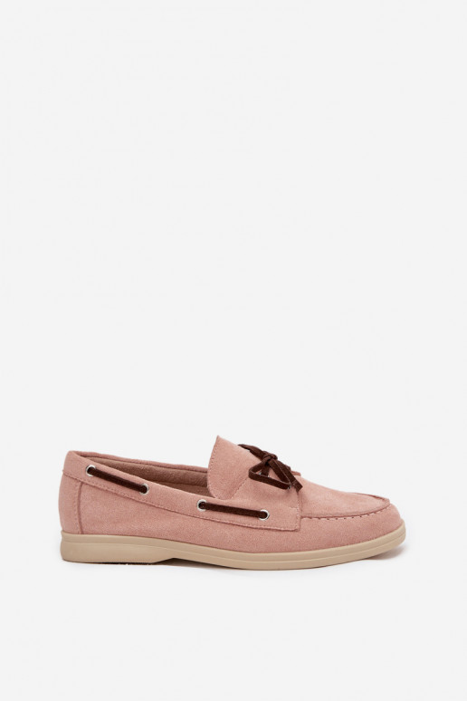 Damen Mokassins mit stilvollen Details Calivra hellrosa