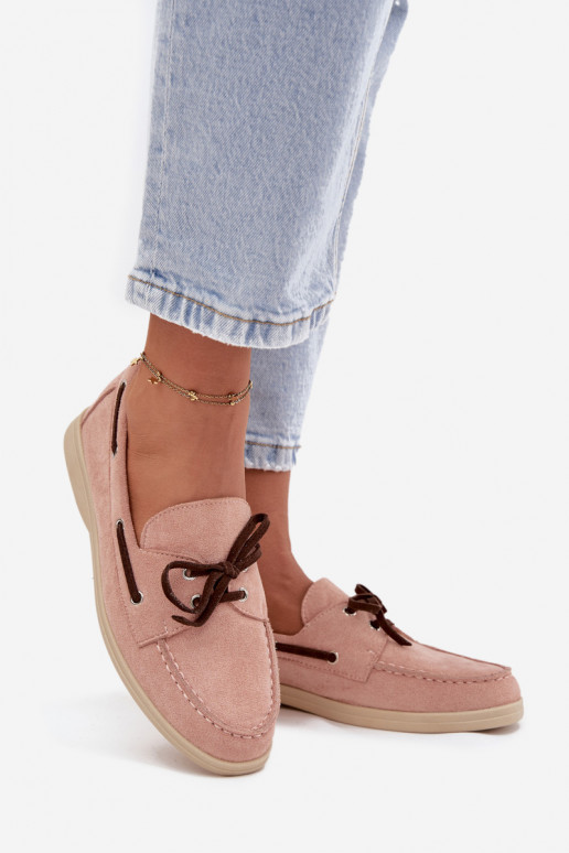 Damen Mokassins mit stilvollen Details Calivra hellrosa